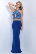 Intrigue - Two-piece Crisscross Cutout Evening Gown 169