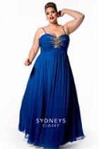 Sydney's Closet - Sc7071 Plus Size Dress In Royal Blue