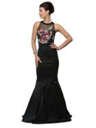 Dancing Queen - Sleeveless Embellished Bodice Mermaid Dress 9426