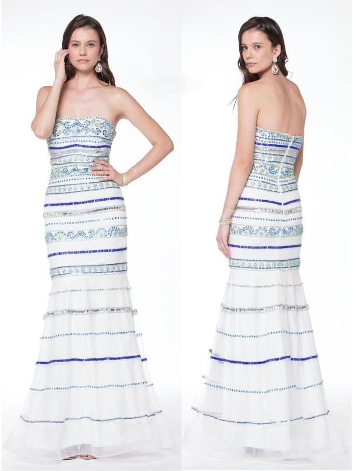 Colors Dress - 1725 Strapless Straight Across Trumpet Dress