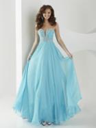 Tiffany Homecoming - Embellished Strapless A-line Dress 16144