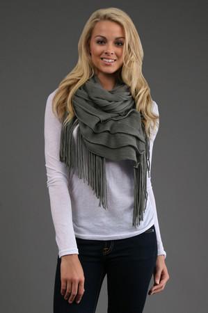 Lucky Brand Soft Shore Scarf In Grey
