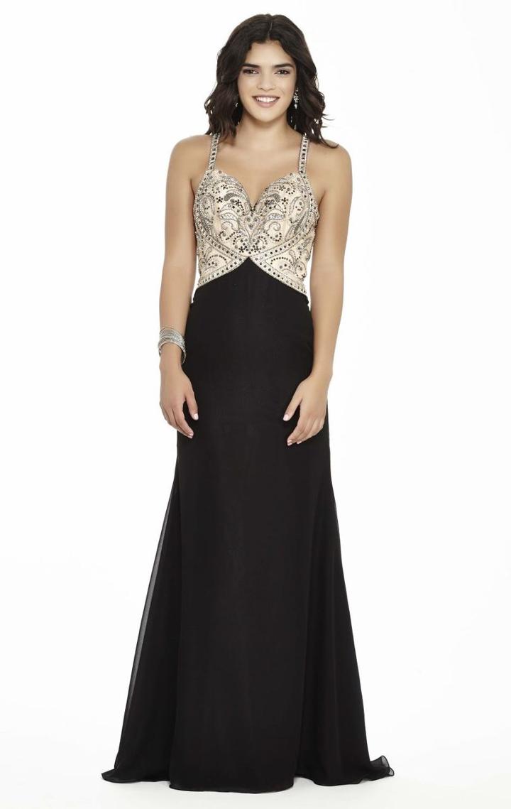 Jolene Collection - 17137 Sleeveless Beaded Cutout Gown