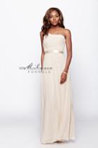 Milano Formals - One Shoulder Shirred Chiffon Goddess Long Dress E1420