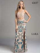 Lara Dresses - Foxy Cutout Dress With Colorful Embellishments 42637