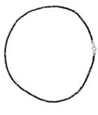 Lori Kaplan Jewelry - Black Spinel With Sterling Bali Bead Necklace
