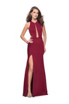 La Femme - 26005 Sleeveless Halter Sheath Dress