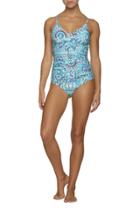 Helen Jon - Floating Underwire Tankini-hanalei