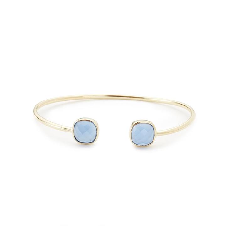 Margaret Elizabeth - Cushion Cut Bangle Blue Chalcedony