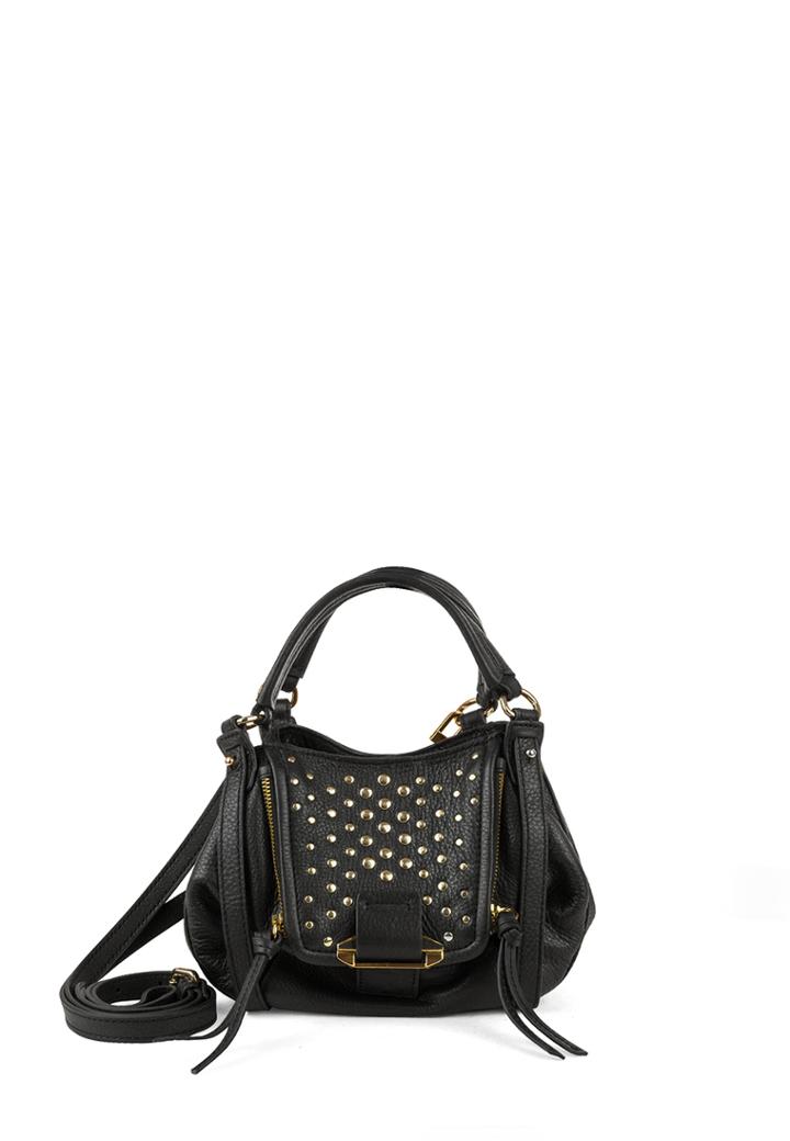 Kooba - Mini Jonnie In Black W/ Gold Studs