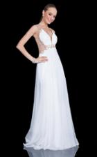 Terani Couture - 1611p0282g Crystal Embellished Plunging Gown