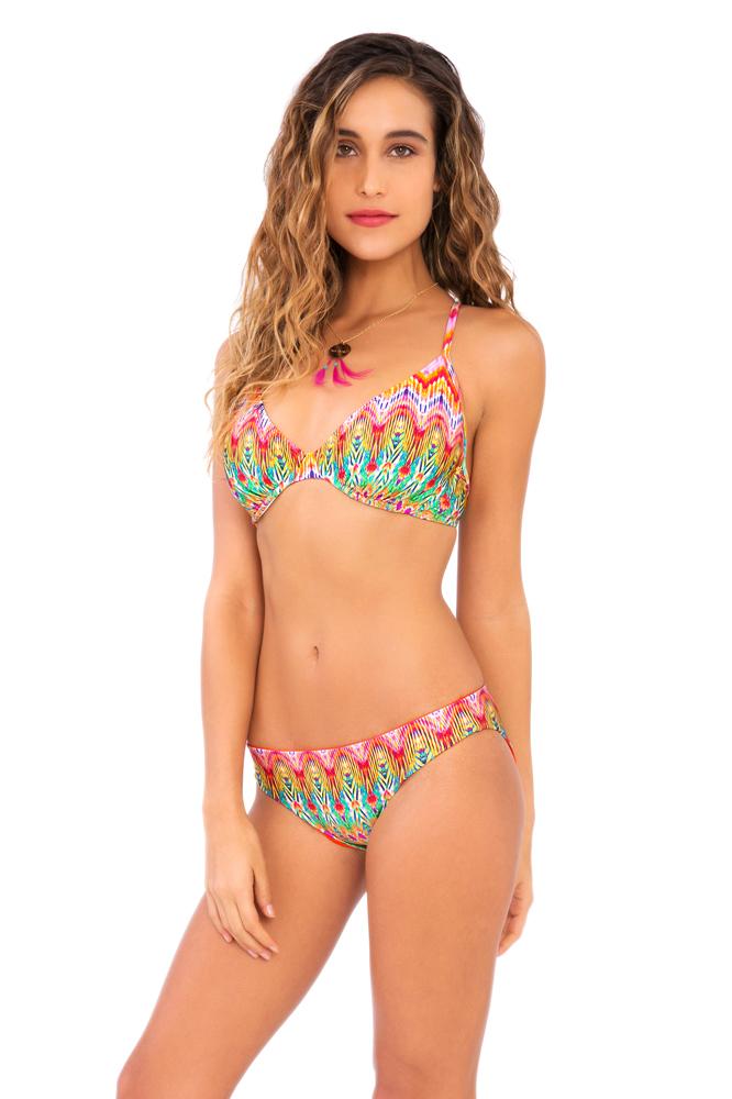 Luli Fama - Sunkissed Laughter Reversible Seamless Full Bottom In Multicolor (l445550)