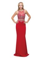Dancing Queen - Dazzling Two-piece Prom Dress With Embellished Bodice 9700