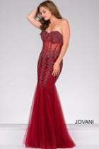 Jovani - Long Strapless Sweetheart Mermaid Bodice Prom Dress 5908
