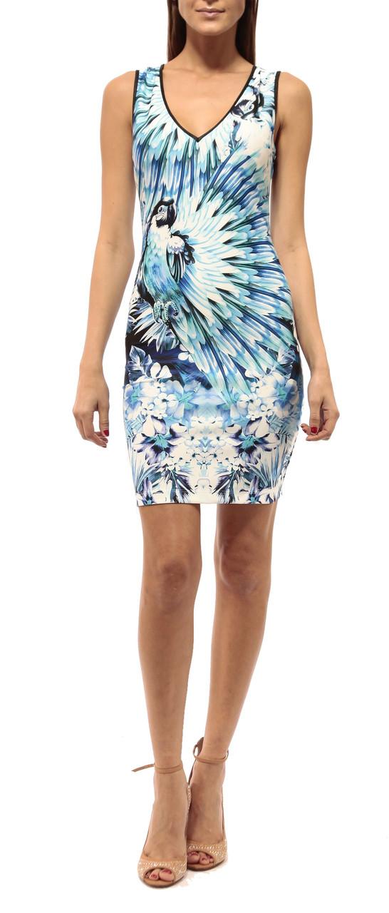 Johanne Beck - Layla - V Neck Dress Style Only Mouse Over For Color Mango Tropics 2xs 5s 4m 2l