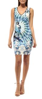 Johanne Beck - Layla - V Neck Dress Style Only Mouse Over For Color Mango Tropics 2xs 5s 4m 2l