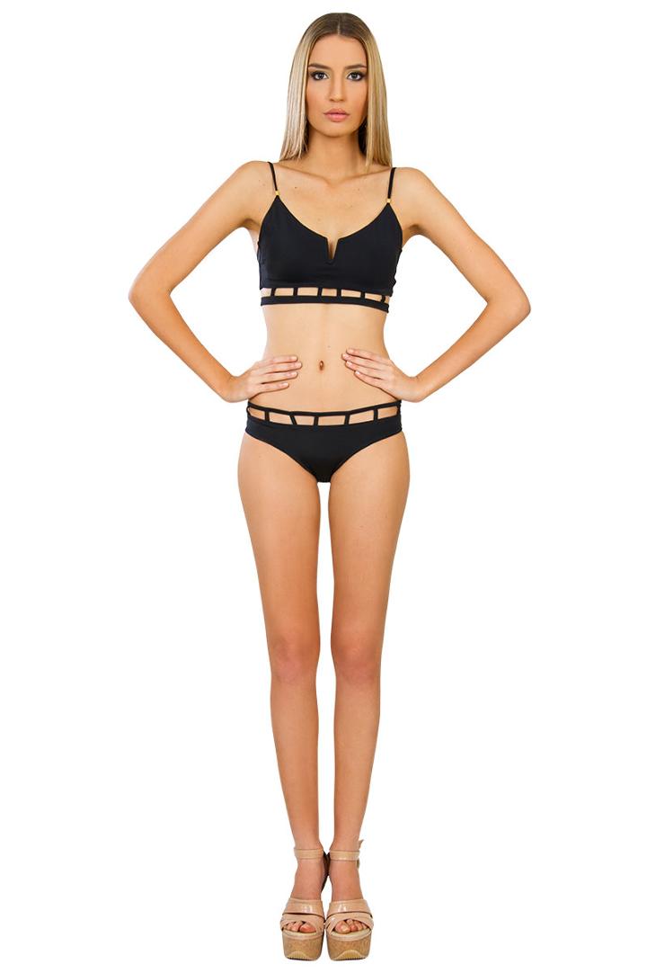Caffe Swimwear - Lattice Bikini In Black