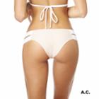Montce Swim - Sphynx/white Additional Coverage Euro Bikini Bottom