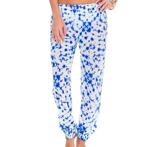 Luli Fama - Beautiful Mess Smocked Gipsy Pant In Multi-color (l520837)