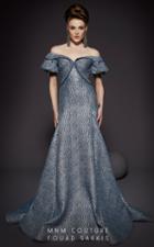 Mnm Couture - 2443 Off-shoulder Brocade Trumpet Dress