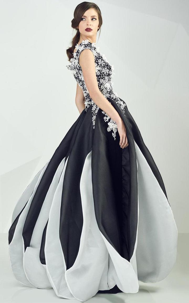 Mnm Couture - Off Shoulder Floral Ballgown G0664