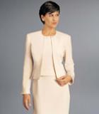Daymor Couture - Jewel Dress With Ornate Cuffed Jacket 702109