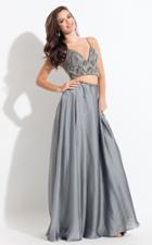 Rachel Allan - 6034 Two Piece Beaded Chiffon A-line Dress