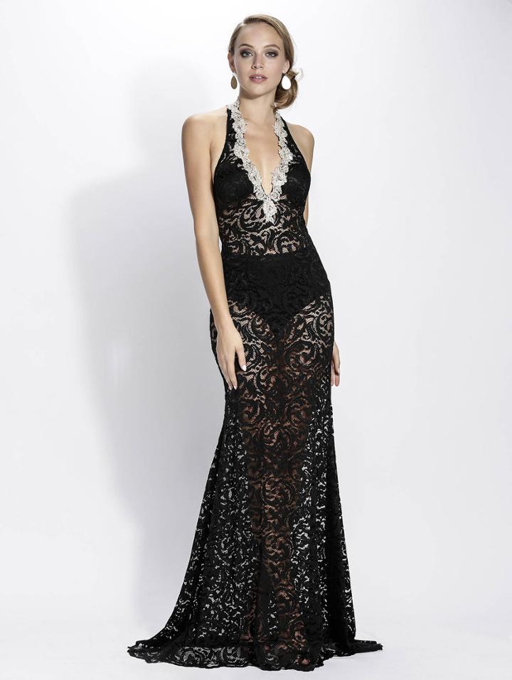 Baccio Couture - Lorena Lace Long Dress