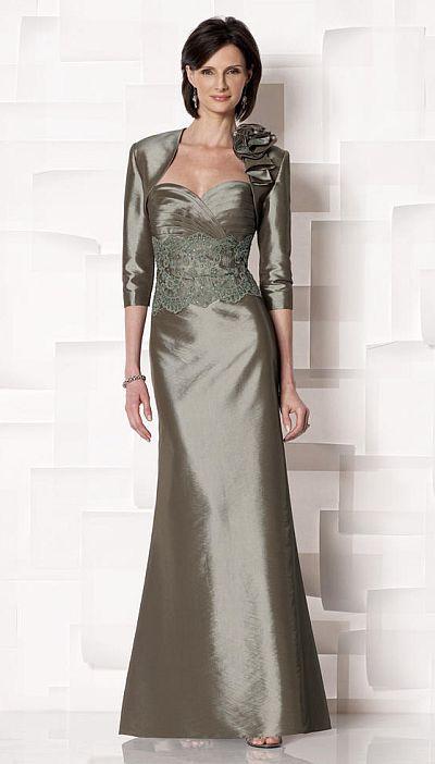 Cameron Blake By Mon Cheri - 213630 Long Dress In Moss