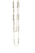 Tresor Collection - Multicolor Stones Long Necklace In 18k Yg Style 3