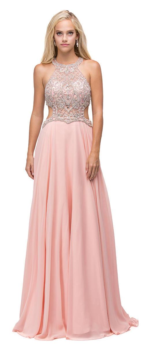 Dancing Queen - 9740 Bejeweled A-line Dress