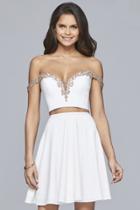Faviana - S10179 Two-piece Off Shoulder Cocktail Dress