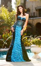 Mnm Couture - 7165 Shear Beaded Strapless Mermaid Dress