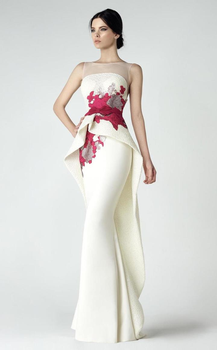 Saiid Kobeisy - Ruffled Peplum Gown 2904