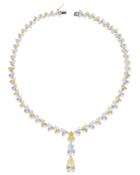 Cz By Kenneth Jay Lane - Canary Riviere Necklace