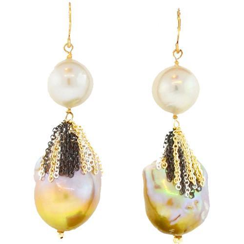 Mabel Chong - Tegan Swing Baroque Pearl Earrings-wholesale