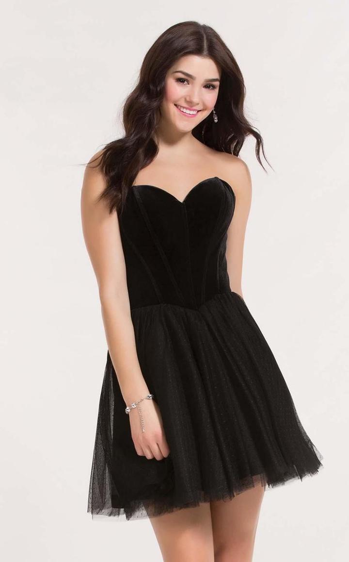 Alyce Paris Ballet - 2635 Sweetheart Velvet/tulle A-line Dress
