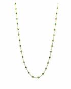 Tresor Collection - Tsavorite Round Necklace In 18k Yellow Gold