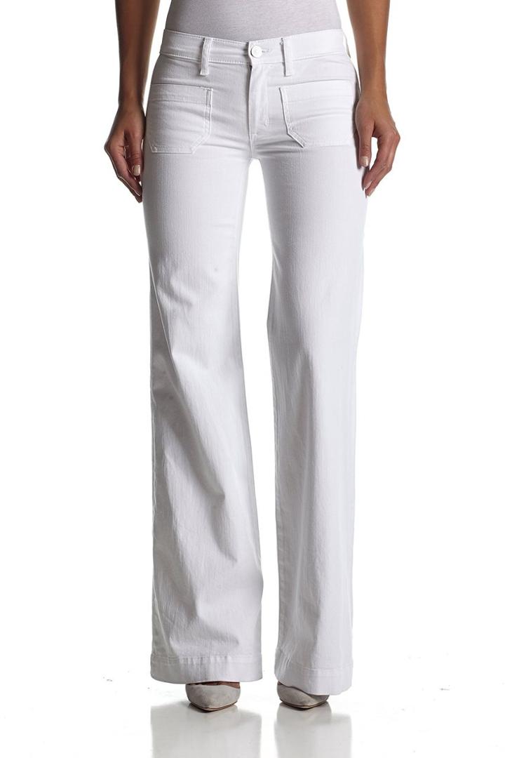 Hudson Jeans - Wm318dlw Libby Midrise Wide Leg Sailor In White 2