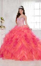 Tiffany Designs - 56275 Strapless Ruffle Two-tone Ball Gown