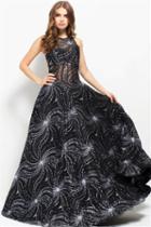 Jovani - 50341 Beaded Sleeveless Jewel Evening Gown