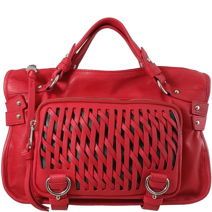 Joelle Hawkens By Treesje - Santa Monica Satchel Perforated Cow Leather / Pepper