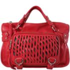 Joelle Hawkens By Treesje - Santa Monica Satchel Perforated Cow Leather / Pepper