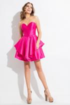 Rachel Allan Short - 4411 Strapless Sweetheart Tiered Short Dress