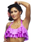 Nicolita Swimwear - Rumba Ruffles Pink Crop Top Bikini