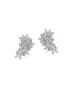 Cz By Kenneth Jay Lane - Pear And Marquise Cz Cluster Earrings