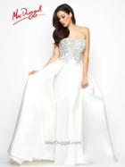 Mac Duggal Prom - 48498 M Bustier Gown In Ivory/silver