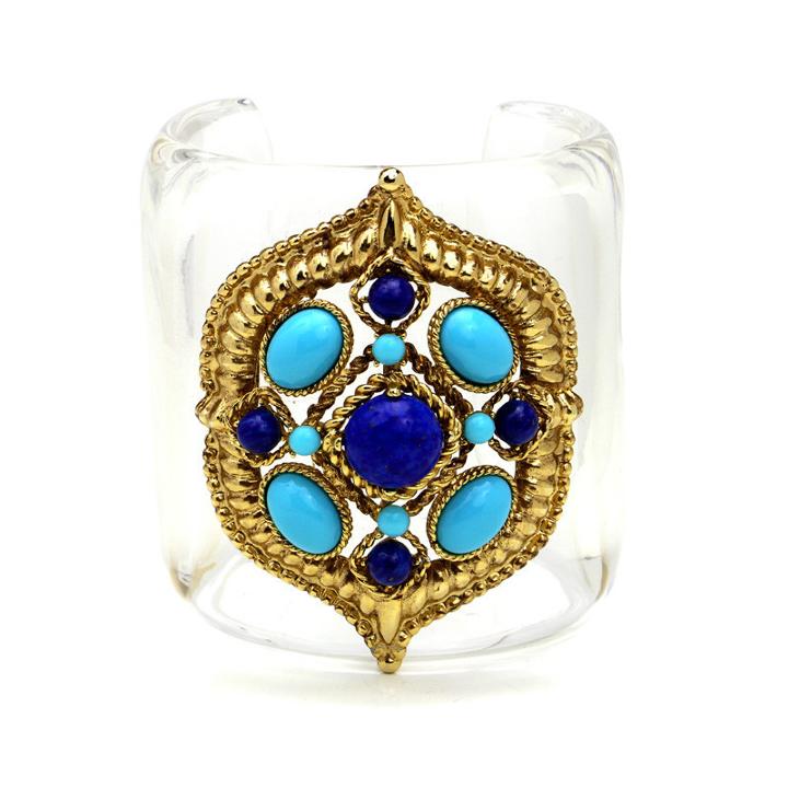 Ben-amun - St. Tropez Embellished Clear Cuff
