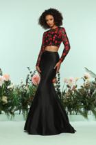 Zoey Grey - 31232 Long Sleeved Two-piece Mermaid Gown