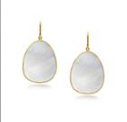 Tresor Collection - Milky Moonstone Earring In 18k Yellow Gold